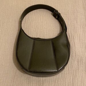Dirty Six Brown Leather Egg bag .